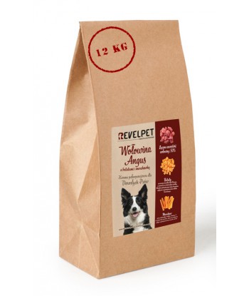 Wołowina z marchewką dla dorosłych psów REVELPET 12kg
